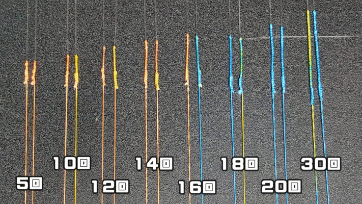 Fgノットは何回編み込めば強度最強 測定器で検証 Pe2号編 越前noobゆーたオフィシャルブログ